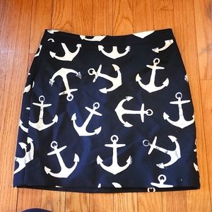 JCREW Nautical Mini Skirt